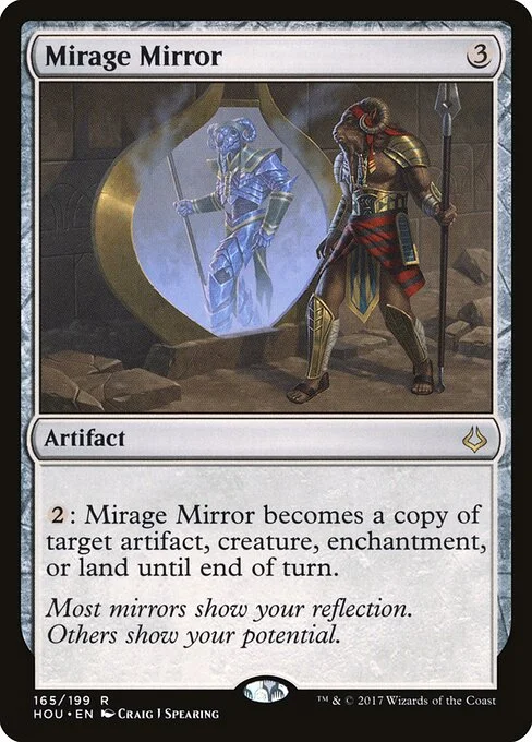 Mirage Mirror, carta Magic di tipo Artifact illustrata da Craig J Spearing