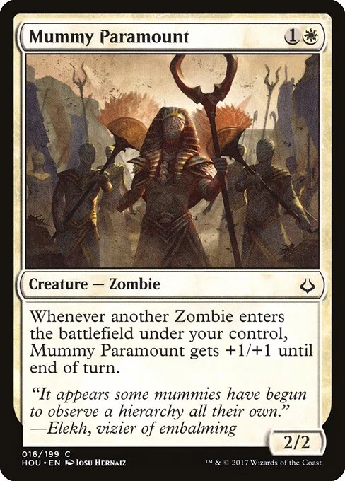 Mummy Paramount, carta Magic di tipo Creature — Zombie illustrata da Josu Hernaiz