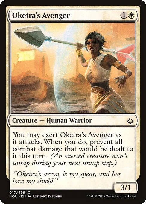 Oketra's Avenger, carta Magic di tipo Creature — Human Warrior illustrata da Anthony Palumbo