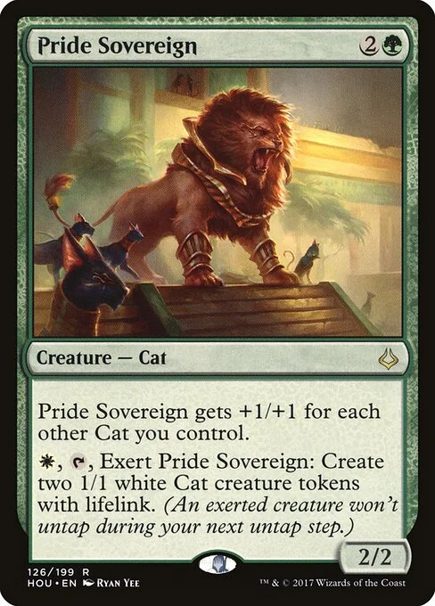 Pride Sovereign, carta Magic di tipo Creature — Cat illustrata da Ryan Yee
