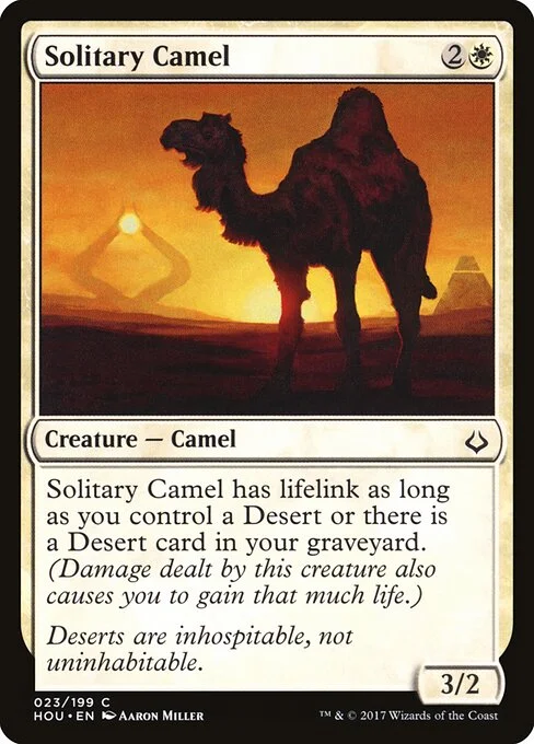 Solitary Camel, carta Magic di tipo Creature — Camel illustrata da Aaron Miller