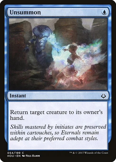 Unsummon, carta Magic di tipo Instant illustrata da Nils Hamm