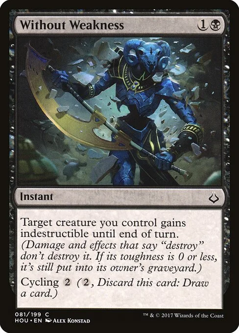 Without Weakness, carta Magic di tipo Instant illustrata da Alex Konstad