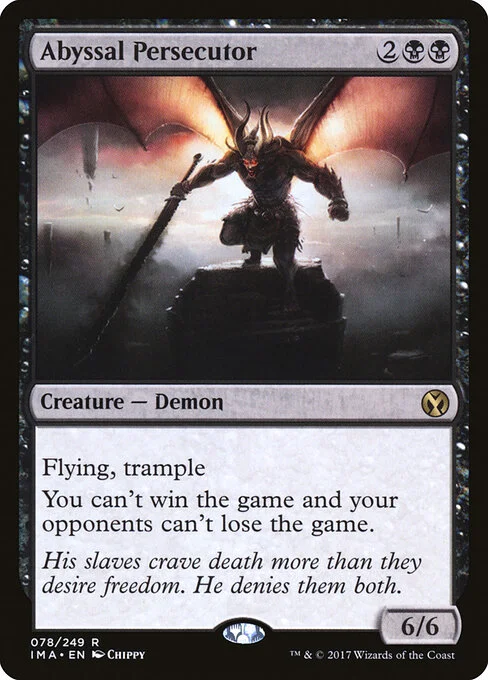 Abyssal Persecutor, carta Magic di tipo Creature — Demon illustrata da Chippy