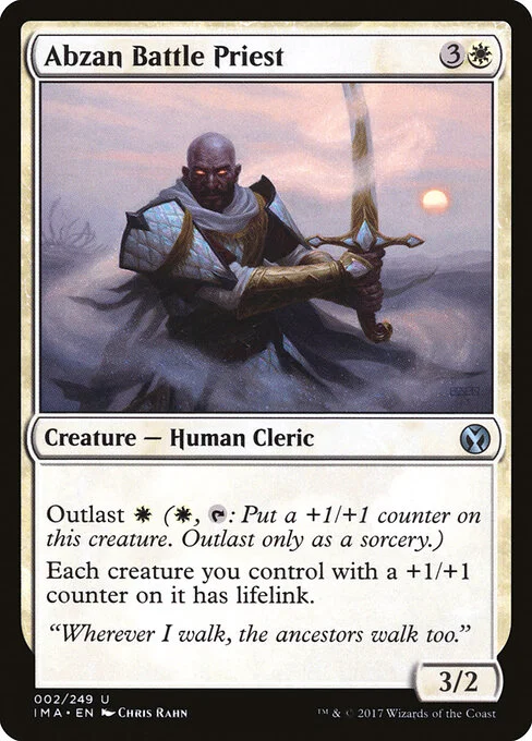 Abzan Battle Priest, carta Magic di tipo Creature — Human Cleric illustrata da Chris Rahn