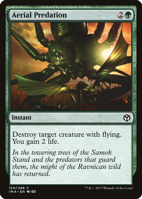 Aerial Predation, carta Magic di tipo Instant illustrata da BD