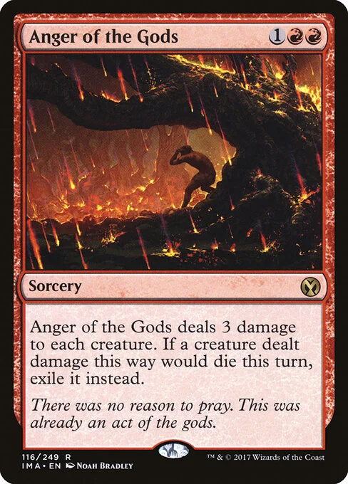 Anger of the Gods, carta Magic di tipo Sorcery illustrata da Noah Bradley