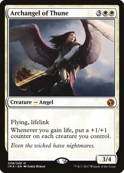 Archangel of Thune, carta Magic di tipo Creature — Angel illustrata da James Ryman