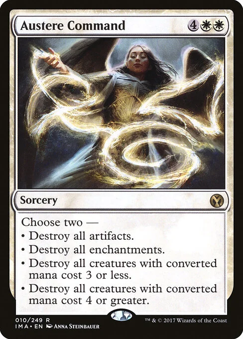 Austere Command, carta Magic di tipo Sorcery illustrata da Anna Steinbauer