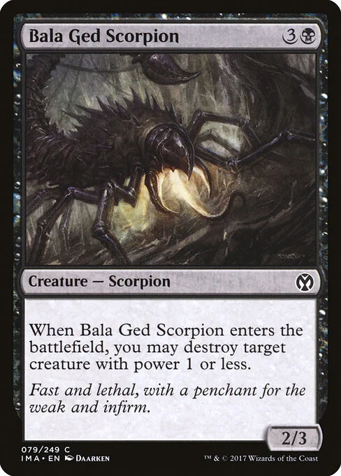 Bala Ged Scorpion, carta Magic di tipo Creature — Scorpion illustrata da Daarken
