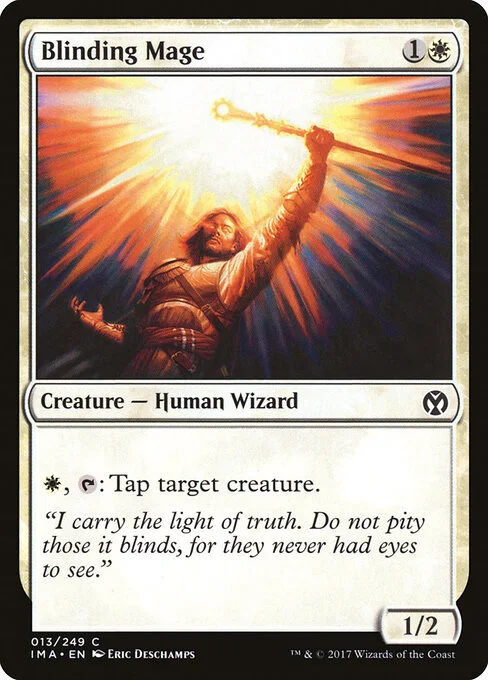 Blinding Mage, carta Magic di tipo Creature — Human Wizard illustrata da Eric Deschamps