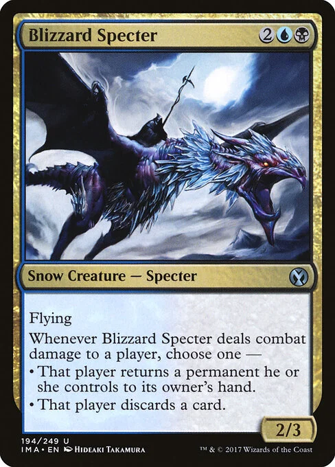 Blizzard Specter, carta Magic di tipo Snow Creature — Specter illustrata da Hideaki Takamura