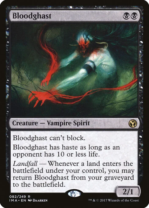 Bloodghast, carta Magic di tipo Creature — Vampire Spirit illustrata da Daarken
