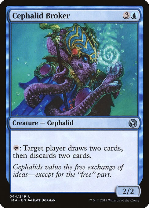 Cephalid Broker, carta Magic di tipo Creature — Octopus illustrata da Dave Dorman