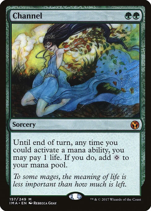 Channel, carta Magic di tipo Sorcery illustrata da Rebecca Guay