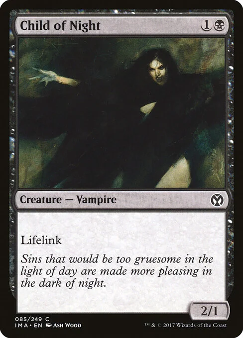 Child of Night, carta Magic di tipo Creature — Vampire illustrata da Ash Wood