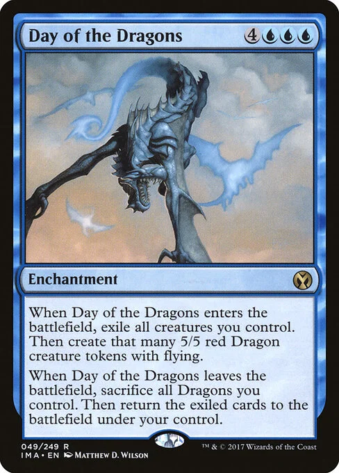 Day of the Dragons, carta Magic di tipo Enchantment illustrata da Matthew D. Wilson