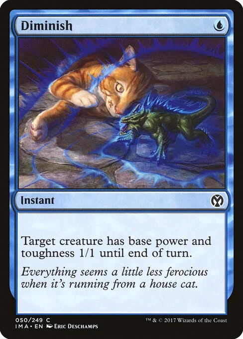 Diminish, carta Magic di tipo Instant illustrata da Eric Deschamps