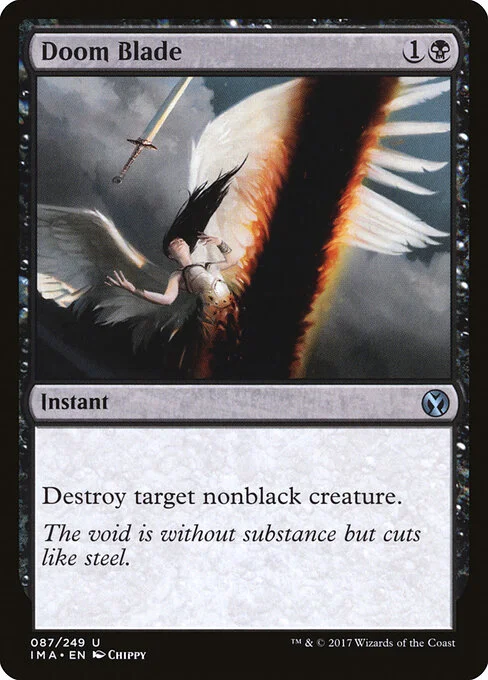 Doom Blade, carta Magic di tipo Instant illustrata da Chippy