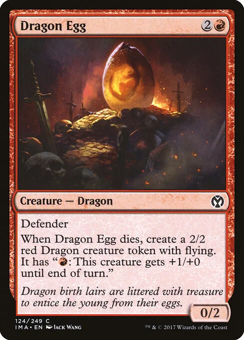 Dragon Egg, carta Magic di tipo Creature — Dragon Egg illustrata da Jack Wang