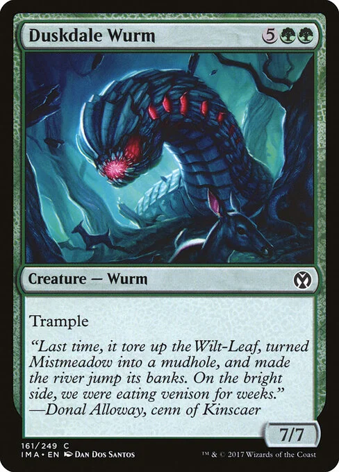 Duskdale Wurm, carta Magic di tipo Creature — Wurm illustrata da Dan Dos Santos
