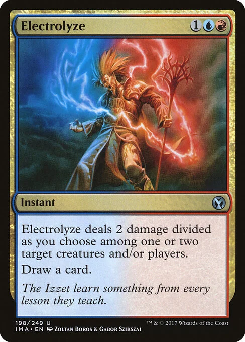 Electrolyze, carta Magic di tipo Instant illustrata da Zoltan Boros & Gabor Szikszai