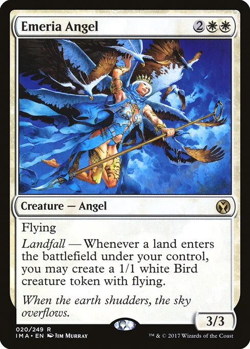 Emeria Angel, carta Magic di tipo Creature — Angel illustrata da Jim Murray