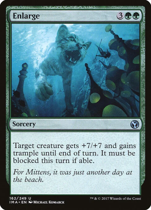 Enlarge, carta Magic di tipo Sorcery illustrata da Michael Komarck
