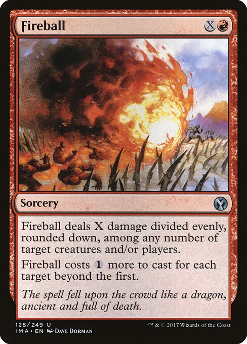 Fireball, carta Magic di tipo Sorcery illustrata da Dave Dorman
