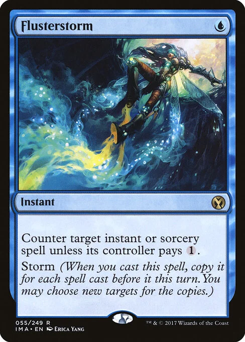 Flusterstorm, carta Magic di tipo Instant illustrata da Erica Yang
