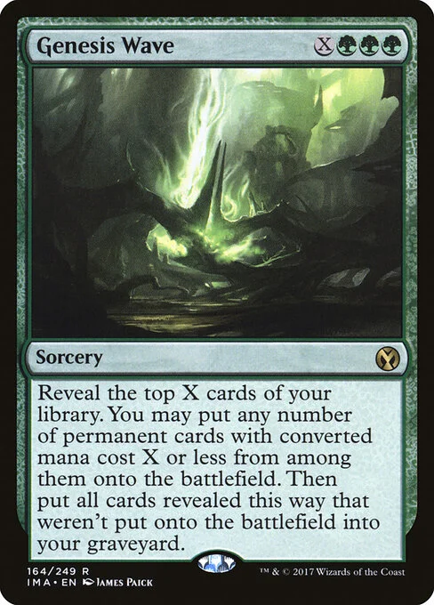 Genesis Wave, carta Magic di tipo Sorcery illustrata da James Paick