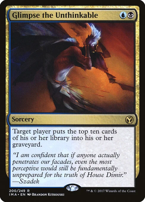Glimpse the Unthinkable, carta Magic di tipo Sorcery illustrata da Brandon Kitkouski