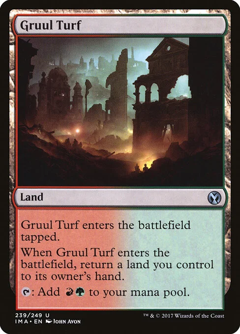 Gruul Turf, carta Magic di tipo Land illustrata da John Avon