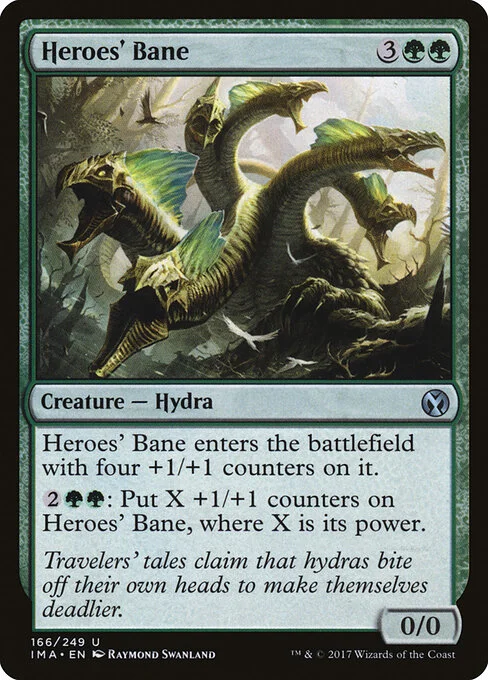 Heroes' Bane, carta Magic di tipo Creature — Hydra illustrata da Raymond Swanland