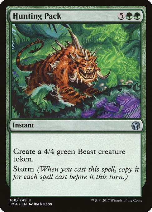 Hunting Pack, carta Magic di tipo Instant illustrata da Jim Nelson