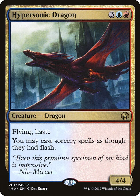 Hypersonic Dragon, carta Magic di tipo Creature — Dragon illustrata da Dan Murayama Scott