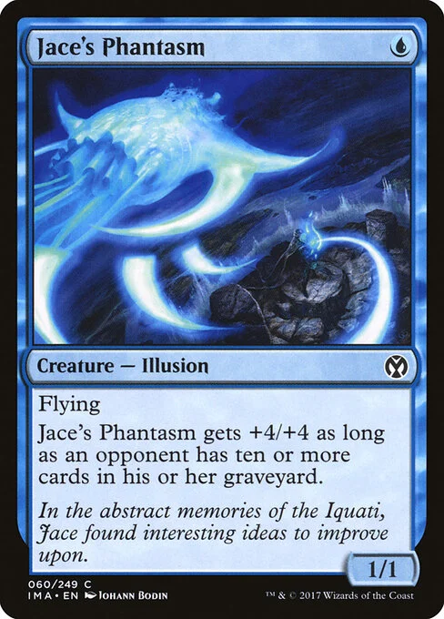 Jace's Phantasm, carta Magic di tipo Creature — Illusion illustrata da Johann Bodin
