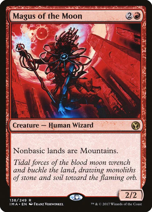 Magus of the Moon, carta Magic di tipo Creature — Human Wizard illustrata da Franz Vohwinkel