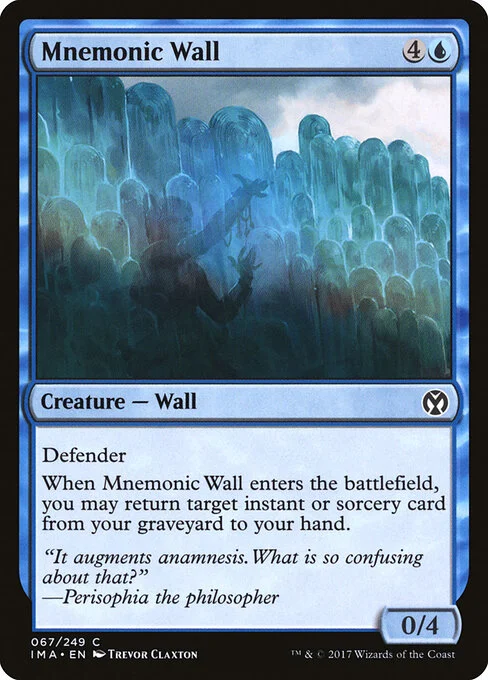 Mnemonic Wall, carta Magic di tipo Creature — Wall illustrata da Trevor Claxton