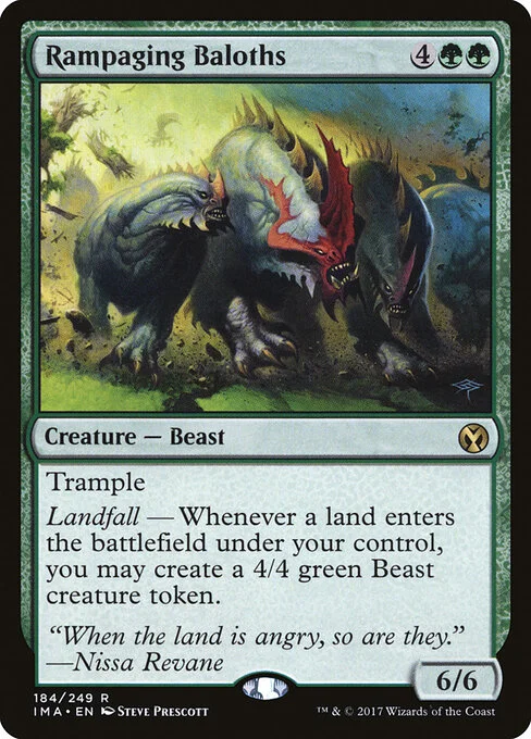 Rampaging Baloths, carta Magic di tipo Creature — Beast illustrata da Steve Prescott