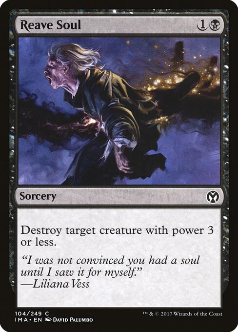 Reave Soul, carta Magic di tipo Sorcery illustrata da David Palumbo