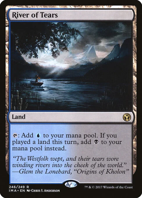 River of Tears, carta Magic di tipo Land illustrata da Chris J. Anderson