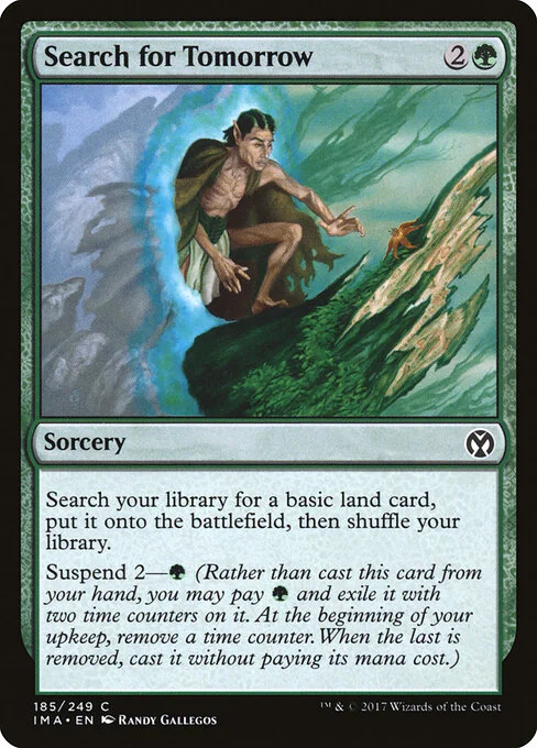 Search for Tomorrow, carta Magic di tipo Sorcery illustrata da Randy Gallegos