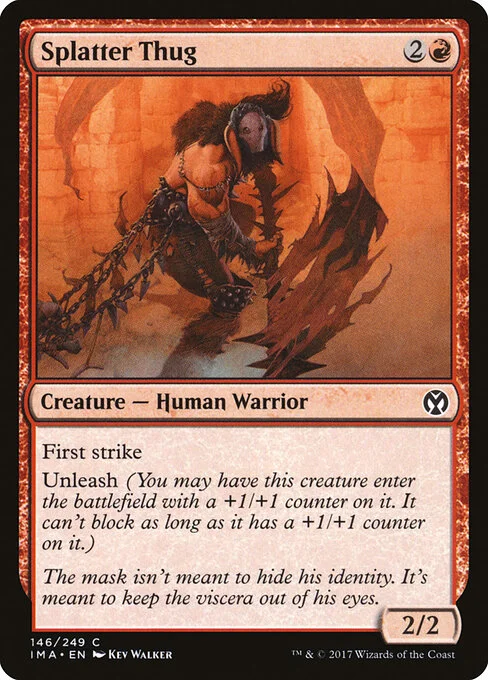 Splatter Thug, carta Magic di tipo Creature — Human Warrior illustrata da Kev Walker