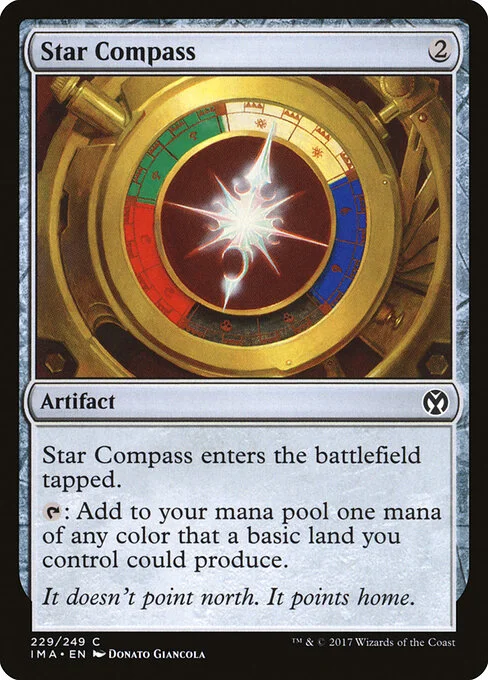 Star Compass, carta Magic di tipo Artifact illustrata da Donato Giancola
