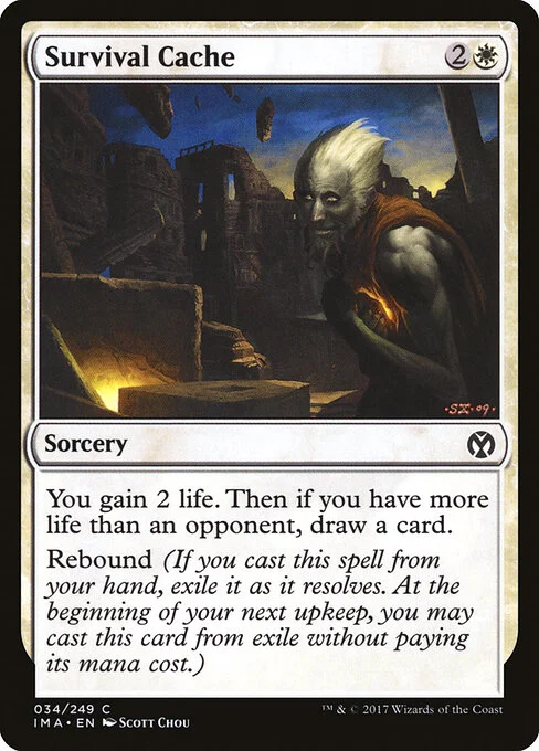 Survival Cache, carta Magic di tipo Sorcery illustrata da Scott Chou