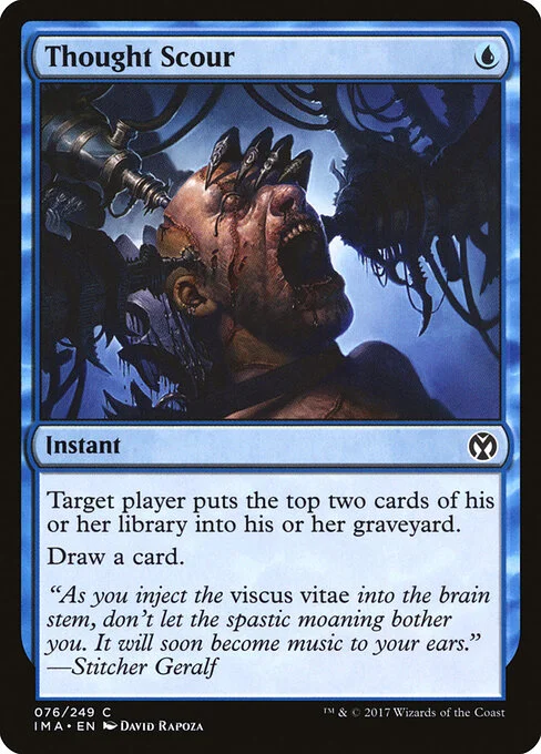 Thought Scour, carta Magic di tipo Instant illustrata da David Rapoza