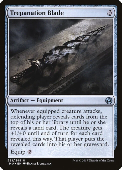 Trepanation Blade, carta Magic di tipo Artifact — Equipment illustrata da Daniel Ljunggren