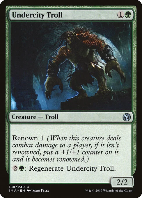 Undercity Troll, carta Magic di tipo Creature — Troll illustrata da Jason Felix