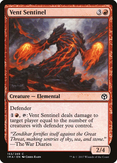 Vent Sentinel, carta Magic di tipo Creature — Elemental illustrata da Chris Rahn